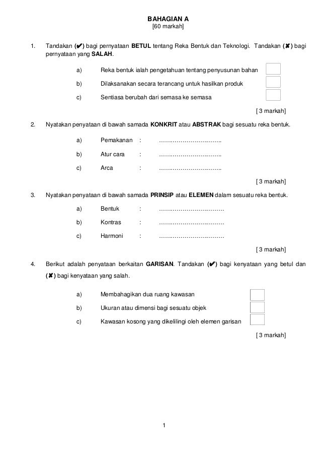 347642915 Soalan Peperiksaan Pertengahan Tahun Rbt Tingkatan 1 Soalan