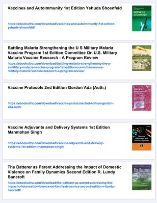 Pneumococcal vaccines the impact of conjugate vaccine 1st Edition ...