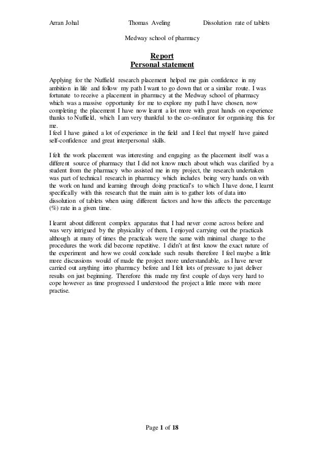 Bioinformatics personal statement image