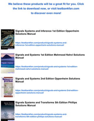 Analog Signals and Systems 1st Edition Kudeki Solutions Manual | PDF
