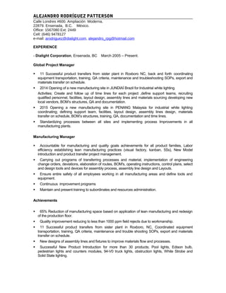 Resume Alejandro RP | PDF