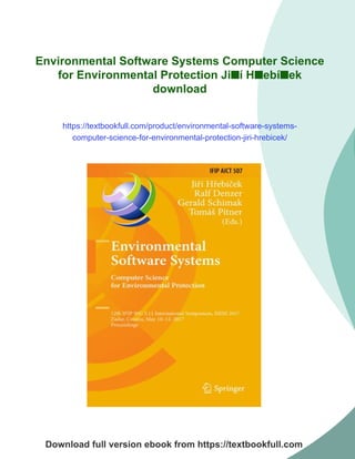 Environmental Software Systems Computer Science for Environmental ...