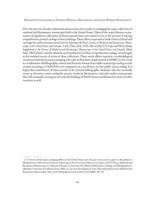 Descriptive Cataloging Of Ancient Medieval Renaissance And Early Modern ...
