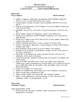 Mannan Syed Solutions Architect | DOCX