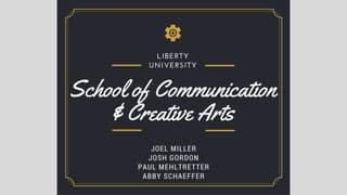 School of Communication and Creative Arts Presentation