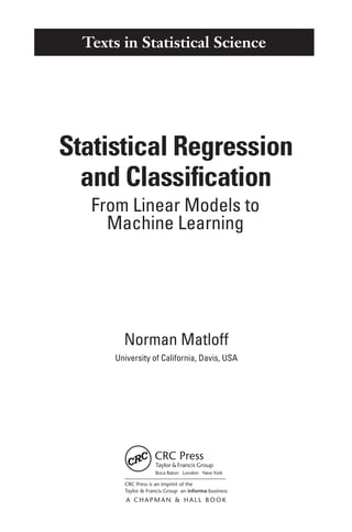 Statistical Regression And Classification From Linear Models To Machine ...