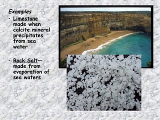 Precipitated Rocks 3499914-Geografia-PPT-English-Minerals-Rocks.ppt