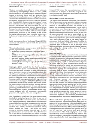 Effect of E Taxation on Revenue Generation in Anambra State | PDF
