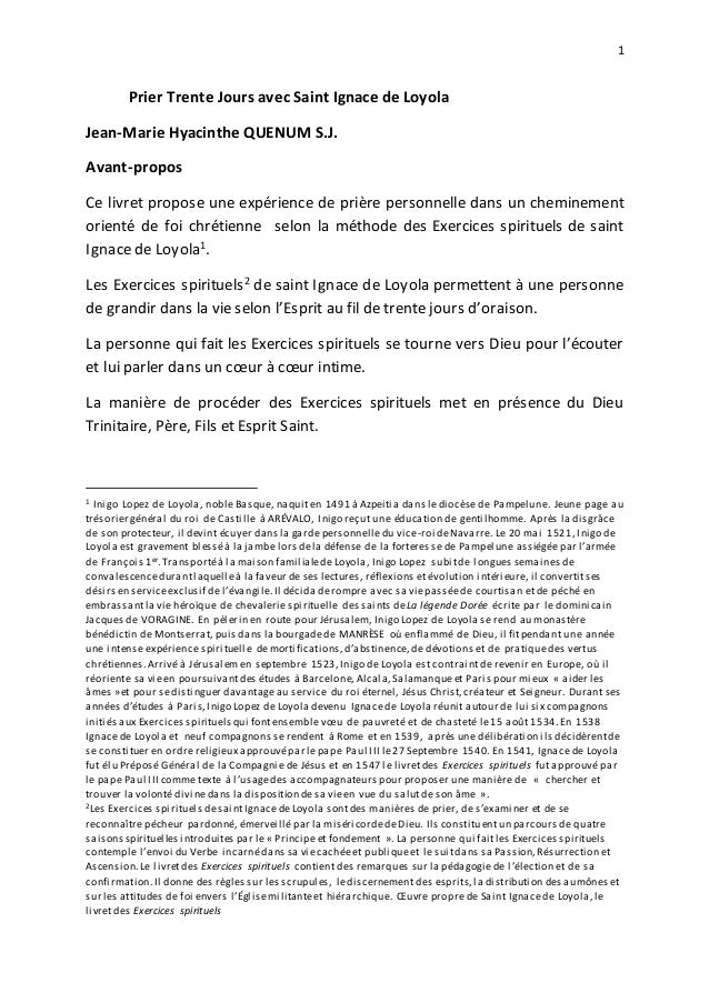 Prier Trente Jours avec Saint Ignace de Loyola 1