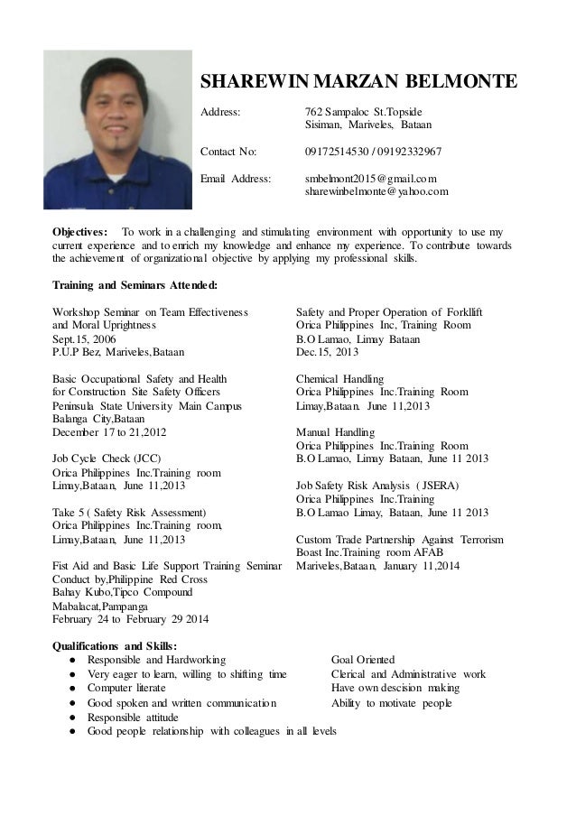 resume update