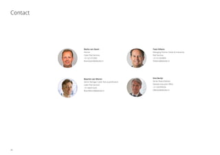 Contact
Marko van Zwam
Partner
Cyber Risk Services
+31 621272904
MvanZwam@deloitte.nl
Twan Kilkens
Managing Partner Clients  Industries
Risk Services
+31 612344894
TKilkens@deloitte.nl
Maarten van Wieren
Senior Manager Cyber Risk Quantification
Cyber Risk Services
+31 682019225
MvanWieren@deloitte.nl
Dick Berlijn
Senior Board Advisor
Deloitte Executive Office
+31 620789556
DBerlijn@deloitte.nl
40
 