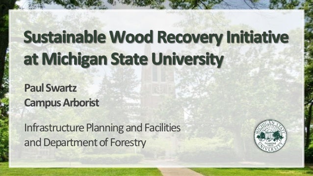 Urban Wood Repurposing At Michigan State University