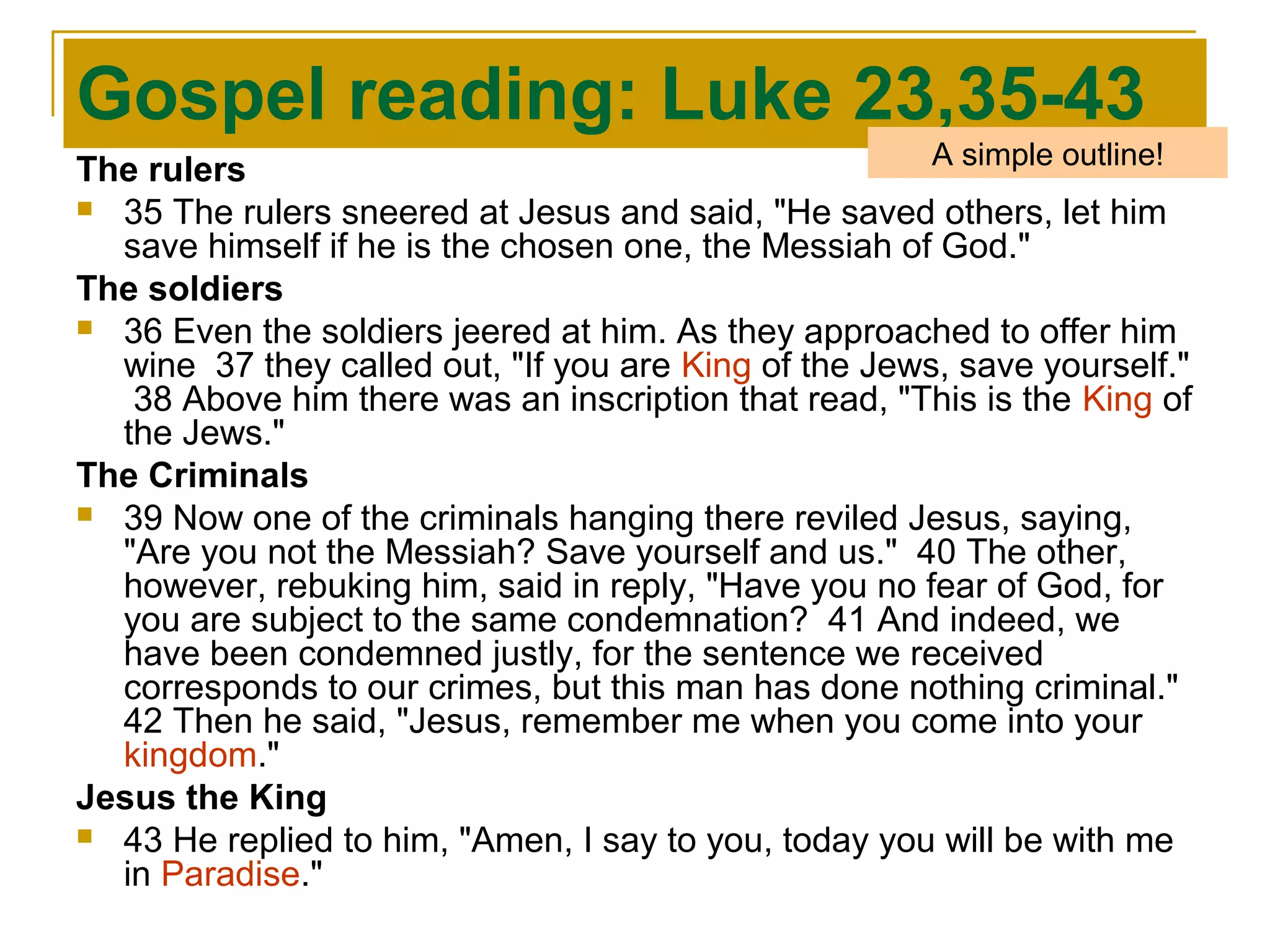 34 christ the king c | PPT