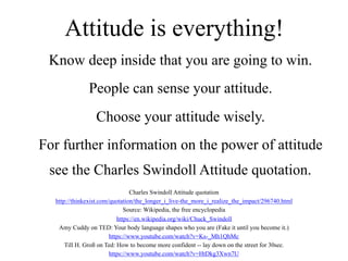 Attitude is everything!
Know deep inside that you are going to win.
People can sense your attitude.
Choose your attitude wisely.
For further information on the power of attitude
see the Charles Swindoll Attitude quotation.
Charles Swindoll Attitude quotation
http://thinkexist.com/quotation/the_longer_i_live-the_more_i_realize_the_impact/296740.html
Source: Wikipedia, the free encyclopedia
https://en.wikipedia.org/wiki/Chuck_Swindoll
Amy Cuddy on TED: Your body language shapes who you are (Fake it until you become it.)
https://www.youtube.com/watch?v=Ks-_Mh1QhMc
Till H. Groß on Ted: How to become more confident -- lay down on the street for 30sec.
https://www.youtube.com/watch?v=HtDkg3Xwn7U
 