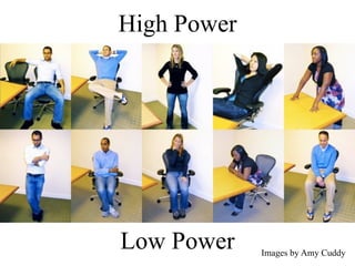 High Power
Images by Amy Cuddy
Low Power
 