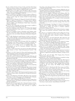 Rotem et al 2011 The Effect of anthropogenic resources on the space-use ...