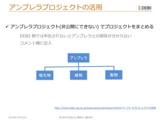 [DDBJing34] BioProject, BioSample の紹介 | PDF