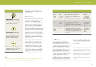 24 25
likely use the wallet, not just the payment
type, that best suits their needs on a per
transaction basis.
Recommendations
Banksandvendorsservingthemobilepayments
market must consider the desires —and
limitations— of their target markets,
because consumers are unlikely (and possibly
unable) to sign up for additional payment
cards just to use a speciﬁc mobile wallet.
This means that vendors (and ﬁnancial
services institutions acting as vendors) should
be payment-agnostic, accommodating both
electronic- and cash-funded payments, and
facilitate the interaction of payment types
and rewards programs at the point of sale.
Doing so will create the customer value
needed to carry mobile payments past the
early adopter phase.
Banks looking to enter the mobile space
need to at least match the capabilities of
existing players if they are to have any
chance of attaining market share for their
mobile wallet offerings. Banks that fail to
provide such basic capabilities as making
payments to noncustomers are bringing
a knife to a gun ﬁght and risk accelerating
their disintermediation by demonstrating
that they do not understand the market.
FIGURE 1:TOWERGROUP KEY FINDING
Mobile wallets are a necessity if
mobile payments are to evolve from
interesting gimmick to useful and
ubiquitous payment option.
To spur adoption, mobile wallets
must emulate the consumer’s
physical wallet, be payment-type
agnostic and support customer
rewards and loyalty programs.
NFC will increase the utility of mobile
walletsbymakingthemmoreaccessible
for POS and P2P transactions.
MOBILE PAYMENTS AND BANK-LED PAYMENT EXCHANGES HOLD GREAT PROMISE IN THEIR
POTENTIAL TO FOREVER CHANGE THEWAY CONSUMERS MAKE PAYMENTS.
NFC
Moving Forward
Mobile payments and bank-led payment
exchanges hold great promise in their
potentialtoforeverchangethewayconsumers
makepayments.Tobeeffective,theseofferings
must accommodate as many payment
types as possible lest they be ignored in
favor of existing payment types that already
meet consumers’ needs and require no
additional hardware or training for retailers
to accept. They also must allow consumers to
make payments outside of common
banking relationships. Failure to provide
thesebasicswilldelay,ifnotoutrightsquander,
the investments that ﬁnancial institutions,
vendorsandmobilephonemanufacturershave
made in mobile payments and will cede
the person-to-person payments space to
software vendors and alternative payment
providers.
Andy Schmidt is a research director in TowerGroup’s
Commercial Banking & Payments practice. He focuses on
trends and developments in the payments back office,
includingpaymentshubs,mobilepayments,service-oriented
architecture, payments convergence, standards, and
anti-money laundering. Schmidt has 20 years of experience
in the financial services industry as both a banker and
a consultant.
FIGURE 2:MOBILEWALLET OFFERINGS (2011)
Name Players Supported Payment Types/Sources Usability
Source: Company Websites,TowerGroup
Google
Wallet
Citi, Google,
MasterCard,
Sprint
-Citi MasterCard or Google prepaid card
-Gift cards
-Also supports loyalty/rewards programs
At contactless
card readers at
point of sale (POS)
Serve American
Express
-Cash, credit/debit card, transaction
account prepaid card
-Comes with separate prepaid reloadable
card
-At contactless
card readers at
POS
-Online
Visa
Digital
Wallet
Visa -Consolidates multiple Visa and non-Visa
payment accounts that can be used in mobile,
eCommerce, social network and retail POS
-Supports merchant-driven discounts and
promotions
-At contactless
card readers at
POS
-Online
FINANCIAL INSTITUTIONS
 