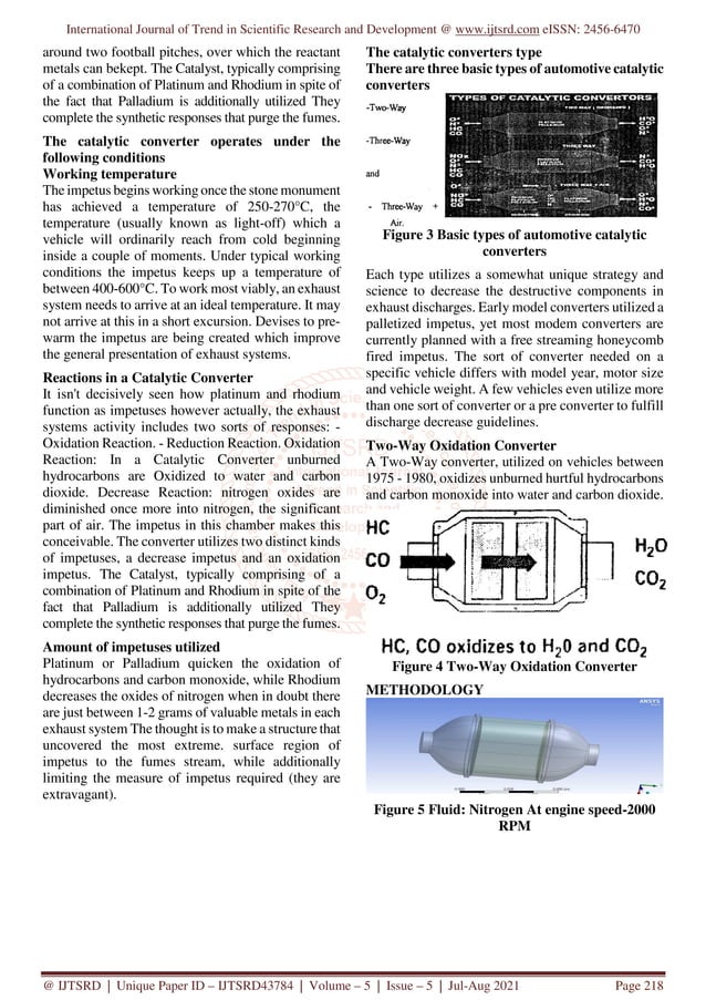 Design and Development of Catalytic Converter for Reduction of