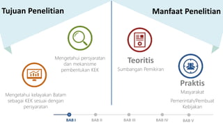 Penetapan Batam KEK PPT | PPTX