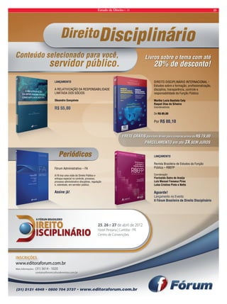Estado de Direito n. 34 19 
 