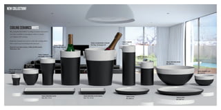 cooling ceramics WHITE
The awarded Magisso®
Cooling Ceramics innovation
now also available in prestigious white to match
any elegant table setting.
Soak the Ceramics in water to start the cooling effect.
Serve and keep everything fresh and cool.
Material: Food safe ceramics. LFGB and FDA tested.
Dishwasher safe.
70644 serving BOWL
Dia: Ø24 cm
70650 SERVING PLATE SMALL
Size: 14 x 14 cm
70652 SERVING PLATE
Size: 28 x 14 cm
70632 carafe
Vol: 0,75 L
70634 cooler
Vol: Single wine btl
70636 champagne cooler
Vol: Reg. champagne btl
70642 DESSERT CUP
Dia: Ø12 cm
70640 CARAFE
Vol: 0,4 L
70654 PLATE
Dia: Ø20 cm
70656 PLATE
Dia: Ø27 cm
new collection!
70628 Shot Glass
Vol: 50 ml
70630 Glass
Vol: 0,33 L
70626 Tumbler
Vol: 0.568 L (imp. Pint)
 