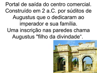 5
ANFITEATRO
DE ÉFESO
O ANFITEATRO DE ÉFESO
comportava 24.000 pessoas sentadas
para jogos, música e cerimônias
religiosas.
Era também usado para encontros
públicos e questões deliberativas,
execução de ações do conselho da
cidade e questões legais.
 
