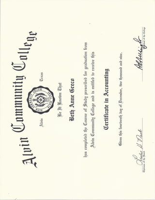 Certificate of Accounting (2)