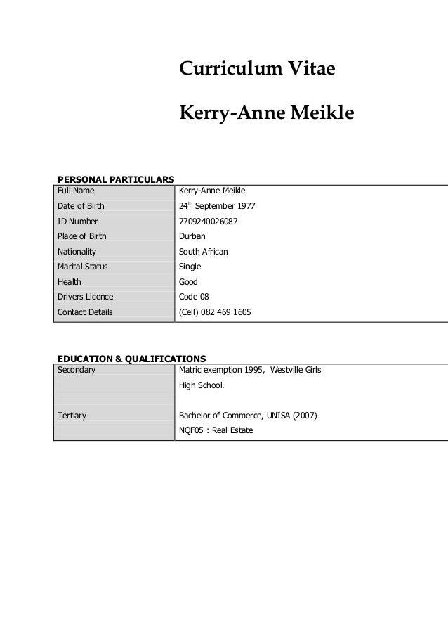 Curriculum Vitae - doc