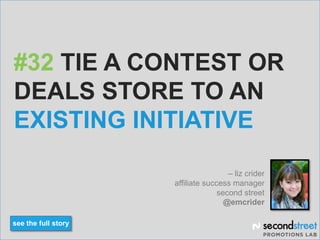 34 ideas for Your Online Promotions Strategy Slide 40