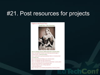 #21. Post resources for projects
 
