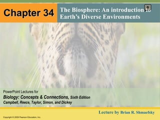 Chapter 34 The Biosphere: An introduction to Earth’s Diverse Environments 0 Lecture by  Brian R. Shmaefsky  