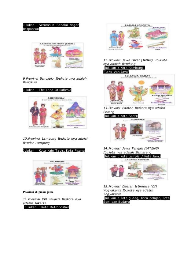 34 provinsi di indonesia