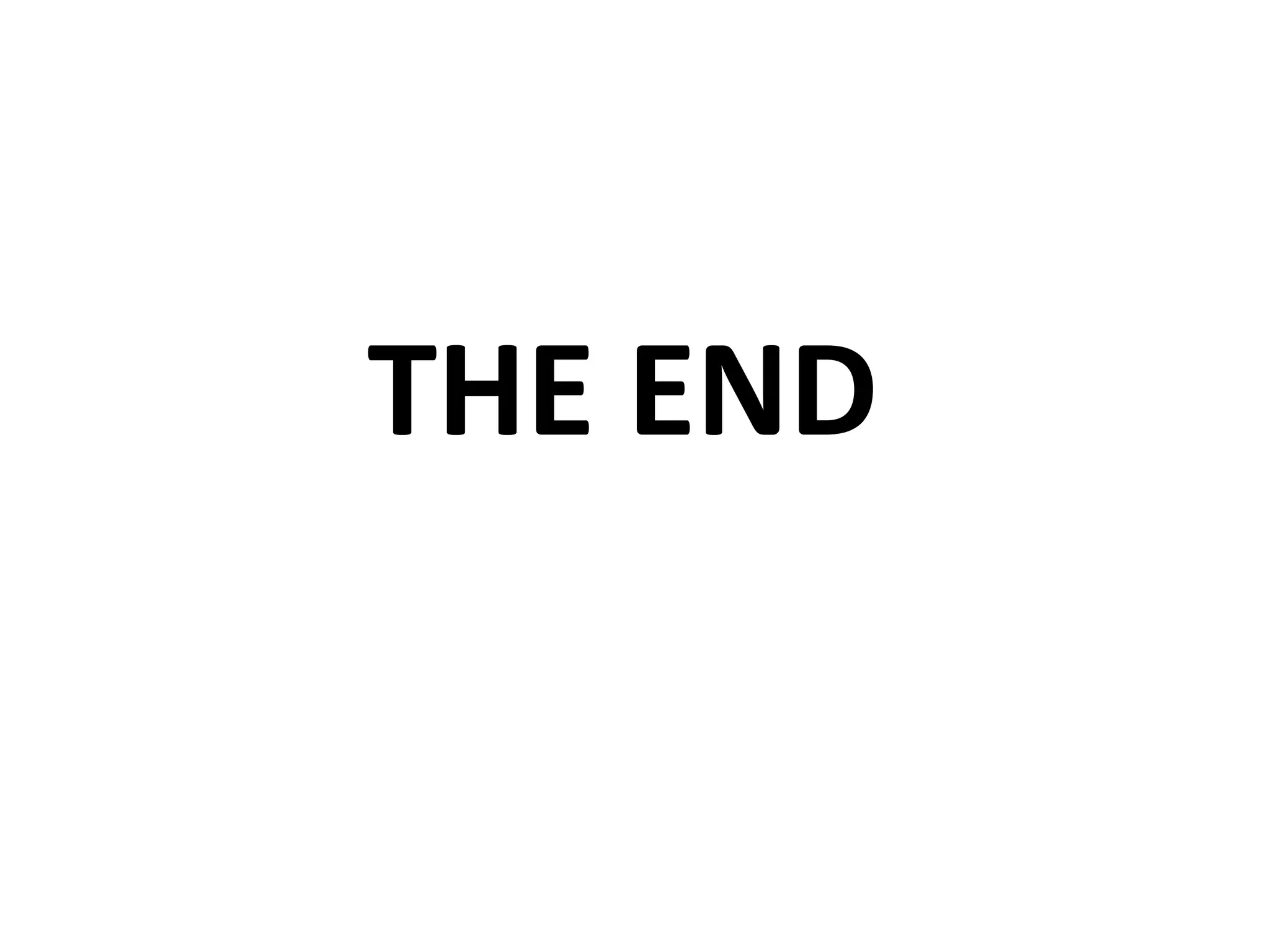 THE END
 
