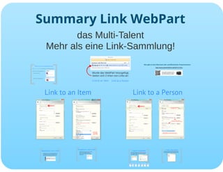SharePoint Lektion #34: Summary Link Webpart
