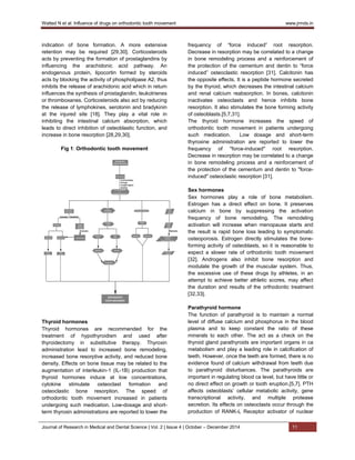 Influence of drugs on orthodontic tooth movement | PDF