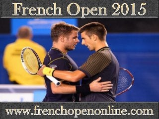 watch online live French Open 2015 Final stream