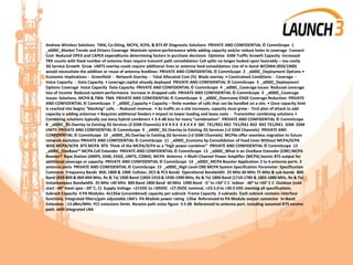 Andrew Wireless Solutions TMA, Co-Siting, MCPA, SCPA, & BTS RF Diagnostic Solutions PRIVATE AND CONFIDENTIAL © CommScope 1
_x000C_Market Trends and Drivers Coverage Maintain system performance while adding capacity and/or reduce holes in coverage Connect
Cost Reduced OPEX and CAPEX expenditures determining factors in purchase decisions Optimize GSM Traffic Growth Capacity Increased
TRX counts with fixed number of antenna lines require transmit path consolidation Cell splits no longer looked upon favorably – too costly
3G Service Growth Grow UMTS overlay could require additional lines or antenna feed consolidation Use of in-band WCDMA (850/1900)
would necessitate the addition or reuse of antenna feedlines PRIVATE AND CONFIDENTIAL © CommScope 2 _x000C_Deployment Options •
Economic Implications - Greenfield - Network Overlay - Total Allocated Cost (%) Blade overlay • Constrained Conditions - Coverage -
Voice Capacity - Data Capacity • Leverage capital already deployed PRIVATE AND CONFIDENTIAL © CommScope 3 _x000C_Deployment
Options Coverage Voice Capacity Data Capacity PRIVATE AND CONFIDENTIAL © CommScope 4 _x000C_Coverage Issues Reduced coverage
loss of income Reduced system performance increase in dropped calls PRIVATE AND CONFIDENTIAL © CommScope 5 _x000C_Coverage
Issues: Solutions, MCPA & TMA TMA PRIVATE AND CONFIDENTIAL © CommScope 6 _x000C_Overcome EDGE Coverage Reduction PRIVATE
AND CONFIDENTIAL © CommScope 7 _x000C_Capacity • Capacity – finite number of calls that can be handled on a site. • Once capacity limit
is reached site begins “blocking” calls. - Reduced revenue. • As traffic on a site increases, capacity must grow - First plan of attack to add
capacity is adding antennas • Requires additional feeders • Impact to tower loading and lease costs - Transmitter combining solutions •
Combining solutions typically use lossy hybrid combiners • 3-4 dB loss for every “combination” PRIVATE AND CONFIDENTIAL © CommScope
8 _x000C_3G Overlay to Existing 2G Services (2 GSM Channels) X X X X X X X X X X SBC TX1/RX1 RX2 TX1/RX1 RX2 RX2 TX1/RX1 GSM GSM
UMTS PRIVATE AND CONFIDENTIAL © CommScope 9 _x000C_3G Overlay to Existing 2G Services (>2 GSM Channels) PRIVATE AND
CONFIDENTIAL © CommScope 10 _x000C_3G Overlay to Existing 2G Services (>2 GSM Channels) MCPAs offer seamless migration to future
network evolution PRIVATE AND CONFIDENTIAL © CommScope 11 _x000C_Economy by Consolidation of Feed Lines Without MCPA/SCPA
With MCPA/SCPA BTS MCPA BTS Think of the MCPA/SCPA as a “high power combiner” PRIVATE AND CONFIDENTIAL © CommScope 12
_x000C_OneBase™ MCPA Cell Extender PRIVATE AND CONFIDENTIAL © CommScope 13 _x000C_What is an OneBase Extender (OBE) MCPA
Booster? Base Station (AMPS, GSM, EDGE, UMTS, CDMA) MCPA Antenna • Multi-Channel Power Amplifier (MCPA) boosts BTS output for
additional coverage or capacity PRIVATE AND CONFIDENTIAL © CommScope 14 _x000C_MCPA Booster Application 2 to 4 antenna ports 2
antenna ports PRIVATE AND CONFIDENTIAL © CommScope 15 _x000C_High Level OBE MCPA System Specification Parameter Specification
Comment Frequency Bands 850, 1800 & 1900 Cellular, DCS & PCS Bands Operational Bandwidth 25 MHz 60 MHz 75 MHz & sub-bands 800
Band (824-849 & 869-894 MHz, Rx & Tx) 1900 Band (1850-1910 & 1930-1990 MHz, Rx & Tx) 1800 Band (1710-1785 & 1805-1880 MHz, Rx & Tx)
Instantaneous Bandwidth 25 MHz >40 MHz 800 Band 1800 Band 60 MHz 1900 Band -5° to +50° C C Indoor -40° to +50° C C Outdoor (cold
start –40° meet spec –20° C, C) Supply Voltage +21VDC to +30VDC +27.0VDC nominal, +23.5.0 to +30.0 VDC meeting all specifications
Subrack Capacity 4 PA Modules 4x135w (uncombined) capacity per subrack Frame Capacity 3 subracks Each subrack contains interface
functions, integrated filters/gain adjustable LNA’s PA Module power rating 135w Referenced to PA Module output connector In-Band
Emissions -13 dBm/MHz FCC emissions limits Receive path noise figure 3.5 dB Referenced to antenna port, including assumed BTS receive
path, with integrated LNA
 