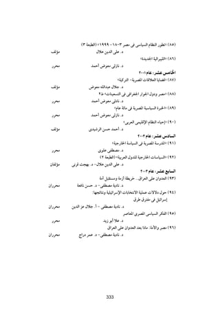 ©≥ WF³DÃ«® å±πππ ≠±∏∞≥ dBÄ v vÝU} Ã« ÂUEMÃ« —uDðò ©∏µ®
 nÃRÄ                    ‰ö¼ s|bÃ« vKŽ Æœ
                                              å…b|b'« W}Ã«d³}KÃ«ò ©∏∂®
 —d×Ä                bLŠ√ ÷uFÄ vÃ“U½ Æœ
                                                   ≤∞∞± ÂUŽ ∫dAŽ fÄU)«
                                   åW}Âd²Ã« ≠W|dB*«  UÁöFÃ« U|UCÁò ©∏∑®
 nÃRÄ              ÷uFÄ tKÃ«b³Ž ‰öł Æœ
                       ≤◊ å UM}F ²Ã« v v «dG'« —«u'« ‰ËœË dBÄò ©∏∏®
 —d×Ä               bLŠ√ ÷uFÄ vÃœU½ Æœ
                                 åÂUŽ WzUÄ v W|dB*« W}ÝU} Ã« …d³)«ò ©∏π®
 —d×Ä               bLŠ√ ÷uFÄ vÃ“U½ Æœ
                                       åvÐdFÃ« vL}KÁù« ÂUEMÃ« ¡U}Š≈ò ©π∞®
 nÃRÄ              Èb}ýdÃ« s Š bLŠ√ Æœ
                                                  ≤∞∞≥ ÂUŽ ∫dAŽ ”œU Ã«
                                åW}ł—U)« WÝU} Ã« v W|dB*« WÝ—b*«ò ©π±®
 —d×Ä                   ÈuKŽ vHDBÄ Æœ
                         ©≤ WF³DÃ«® åW}ÐdFÃ« ‰ËbKÃ W}ł—U)«  UÝU} Ã«ò ©π≤®
ÊUHÃRÄ   v½dÁ X−NÐ Æœ ≠‰ö¼ s|bÃ« vKŽ Æœ
                                                    ≤∞∞≥ ÂUŽ ∫dAŽ lÐU Ã«
                          WÄ√ q³I² ÄË WÄ“√ WD|dš ÆÆ‚«dFÃ« vKŽ Ê«ËbFÃ« ©π≥®
Ê«—d×Ä      WF U½ s Š Æœ ≠vHDBÄ W|œU½ Æœ
                     ∫UN−zU²½Ë W}K}z«dÝù«  UÐU ²½ô« W}KLŽ  ôôœ ‰uŠ ©π¥®
                                                ‚dÞ ‚d²HÄ v q}z«dÝ≈
Ê«—d×Ä   s|bÃ« eŽ ‰öł Æ√ ≠ vHDBÄ W|œU½ Æœ
                                          d UF*« ÈdB*« vÝU} Ã« dJHÃ« ©πµ®
 —d×Ä                        b|“ uÐ√ öŽ Æœ
                                ‚«dFÃ« vKŽ Ê«ËbFÃ« bFÐ «–UÄ ∫WÄ_«Ë dBÄ ©π∂®
Ê«—d×Ä       Ã«—œ dLŽ Æœ ≠vHDBÄ W|œU½ Æœ

                               ≥µ≤




                              333
 