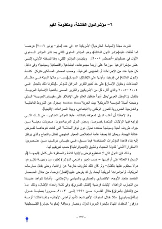 [                                    ]                   FP                 (                               )
                                                                                            (                                   )
                                                                                    .[                                              ]


                                                                      .
                                                         )                :                                                         (                   )
                                     ]..                                                                (


                                                                                                                                         
                                                     Freedom House                             
                    .[



                                                                
                                                                                                                                    .
:
                             .                               (                  )                                                          
    )
                                                 (                                                  –


                                             (           )                                  .                                          
                                     .
                                 :                               (                  )
                                                                                                                    (                               )
                                                                                                                               (                   )
                (                        )                                                                                                      


                                                                      - ١٣٧ -
 