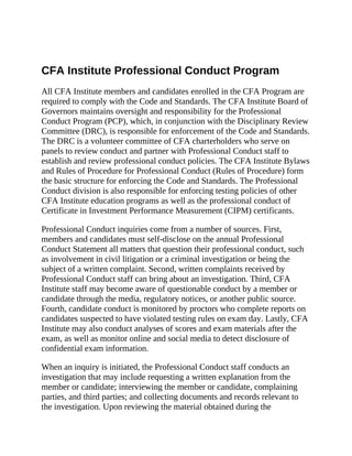 Standards of Practice Handbook CFA Institute 11 Edition Cfa Institute | PDF