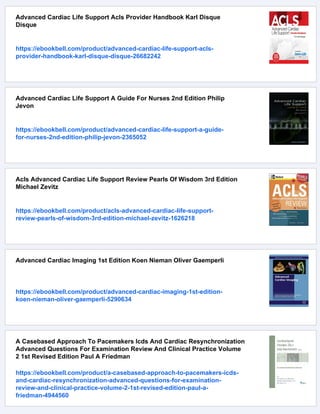 Advanced Cardiac Life Support Provider Handbook 20152020 Karl Disque | PDF