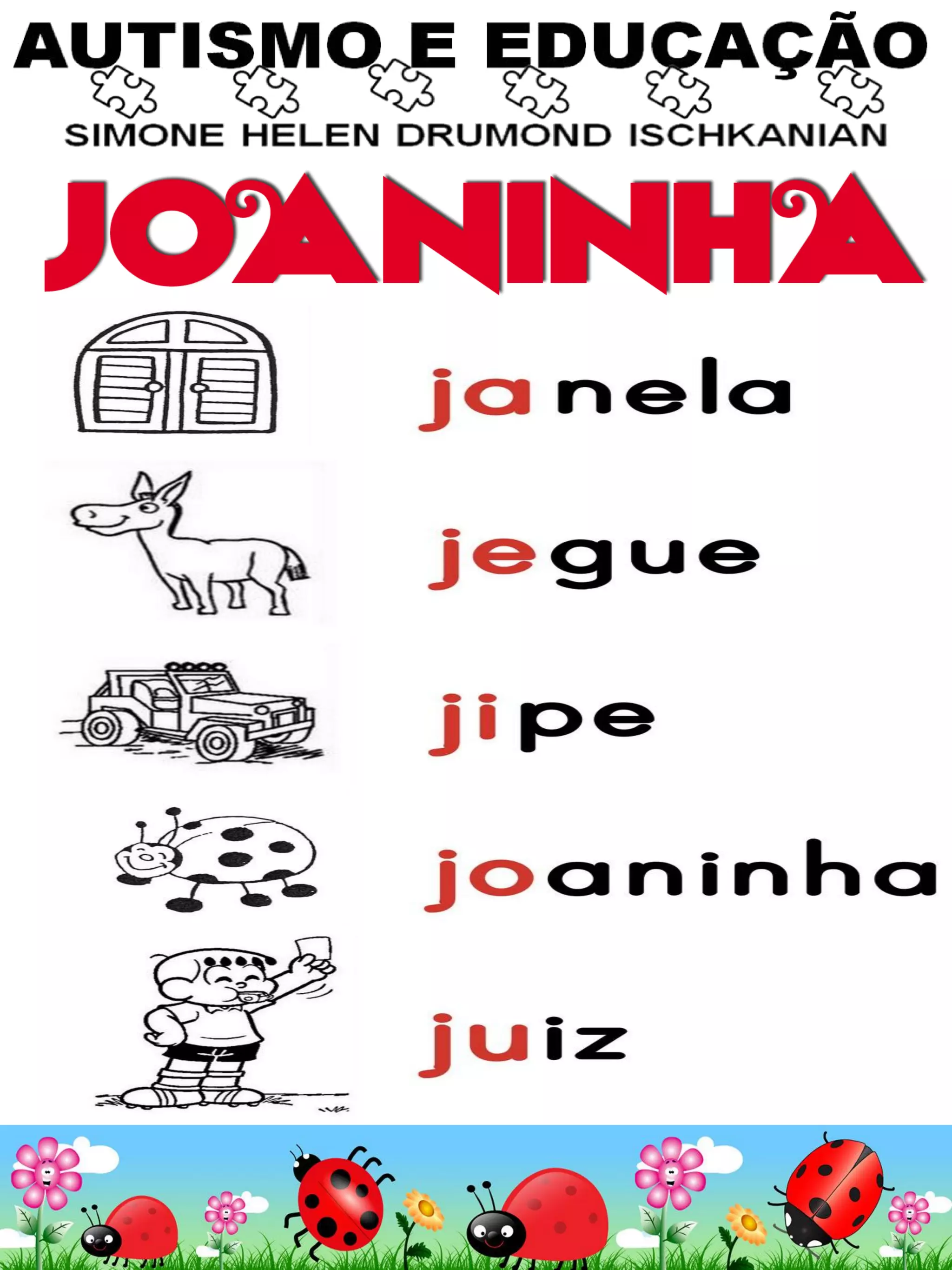 350 letramento j de joaninha | PDF