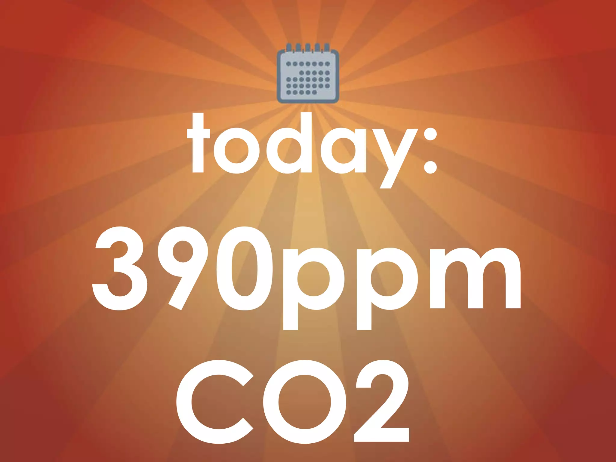 390ppm CO2  today:   