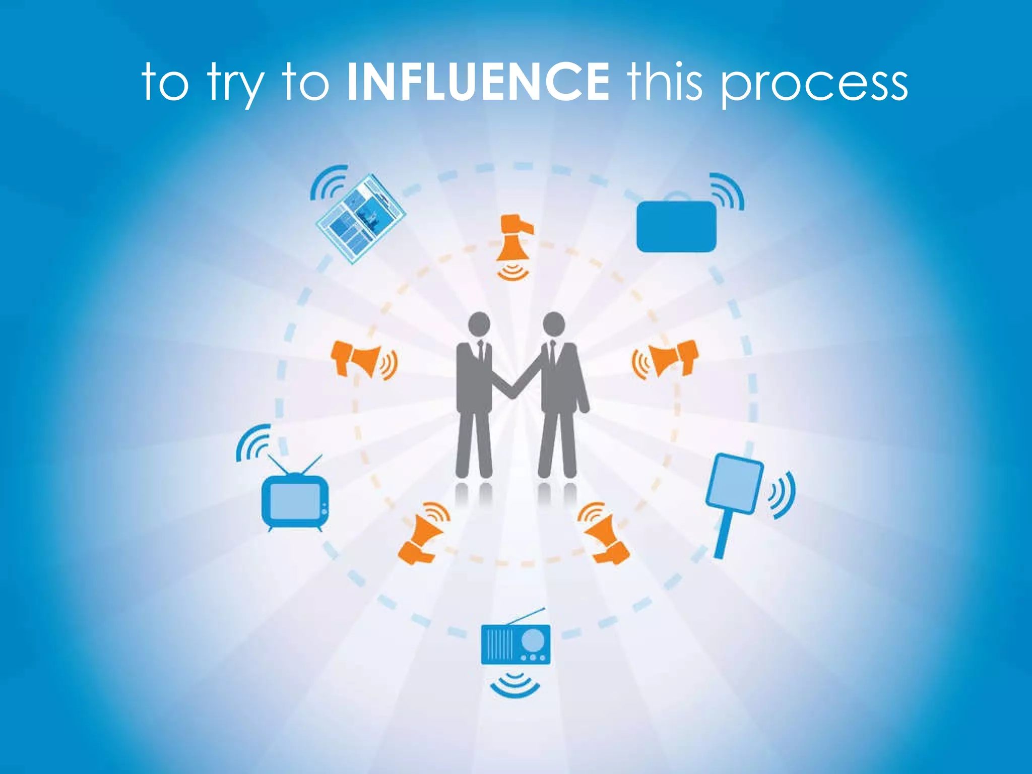 to try to  INFLUENCE  this process 