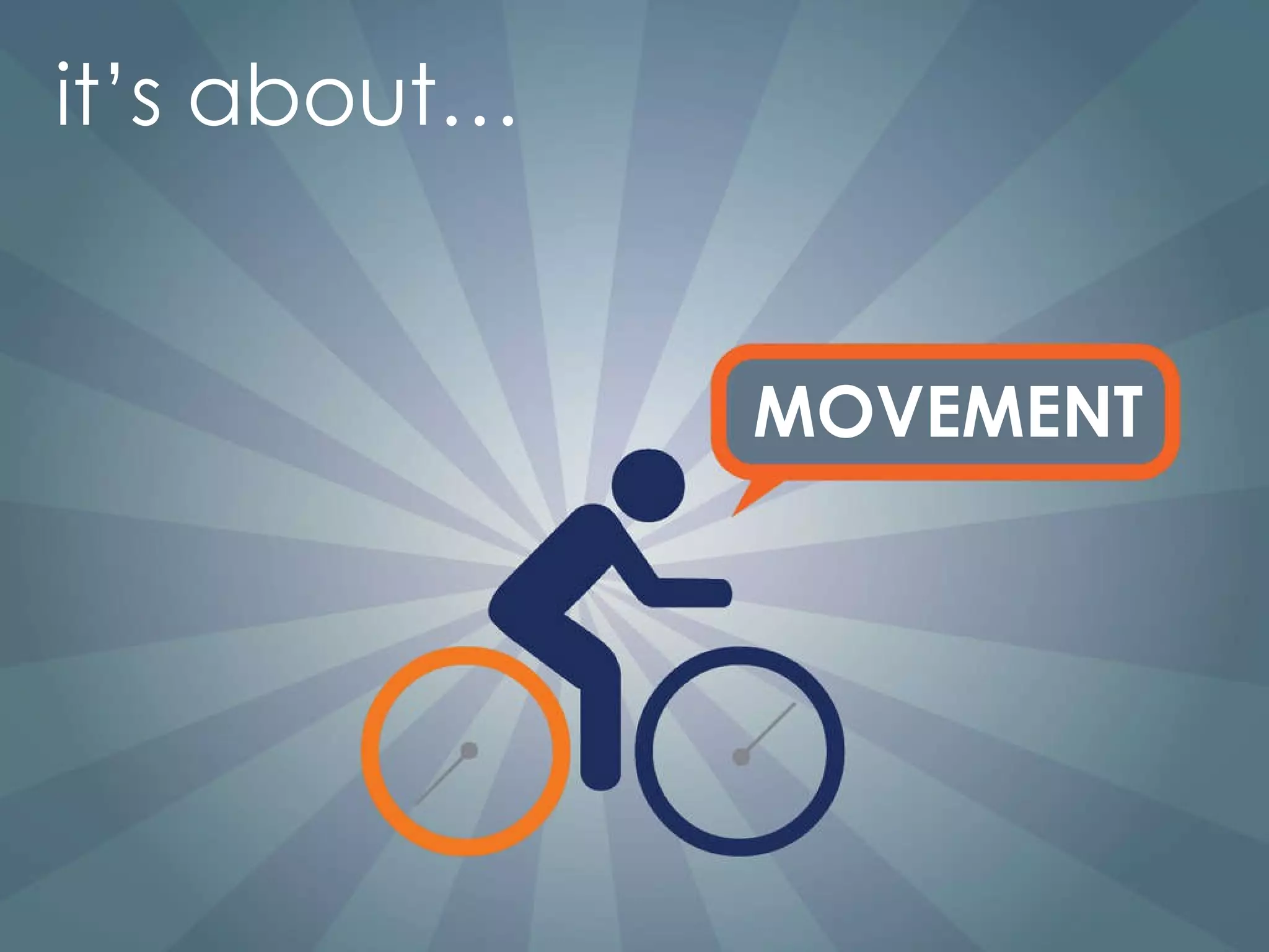 it’s about… MOVEMENT 