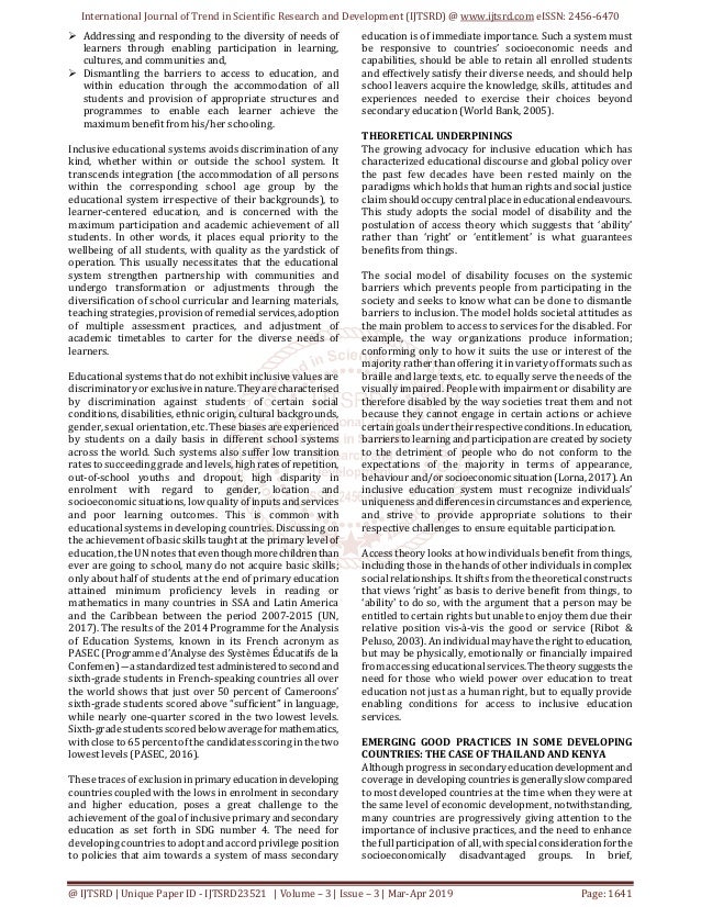 3 Education Issues That Will Have To Be Reconciled After >> Towards Inclusive Education Reconciling Household Obligatory Financin 3 Education Issues That Will Have To Be Reconciled After >> Towards Inclusive Education Reconciling Household Obligatory Financin