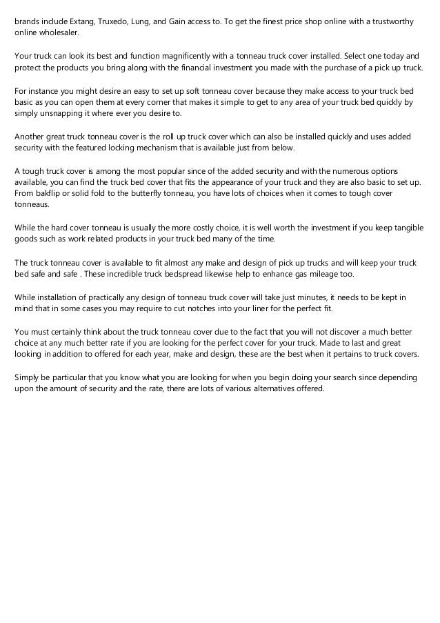 11 Ways To Completely Ruin Your Best Roll Up Tonneau Covers