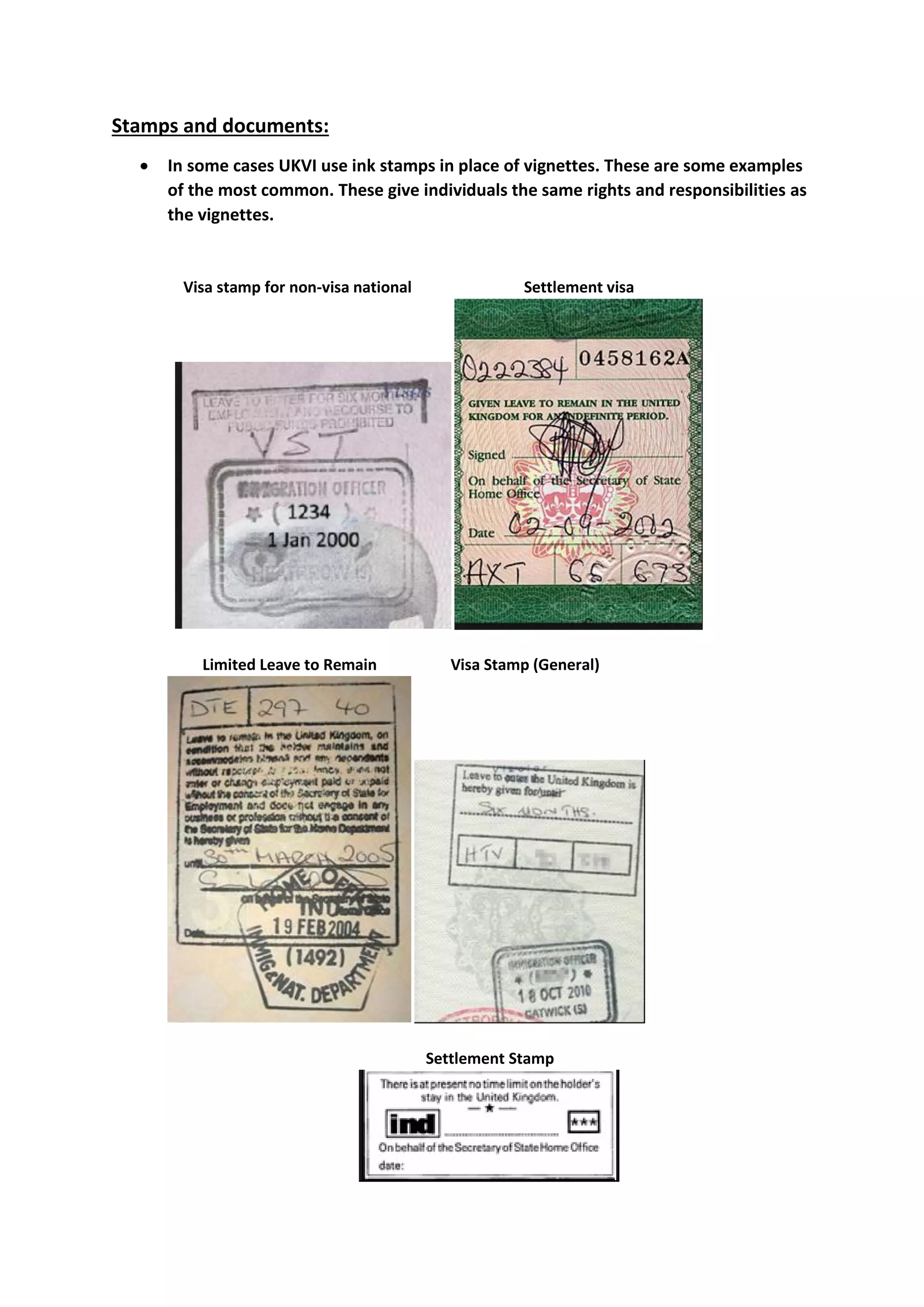 Ukvi Example UK Visa Categories and types (2) | PDF