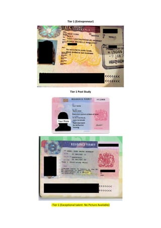 Tier 1 (Entrepreneur)
Tier 1 Post Study
-Tier 1 (Exceptional talent- No Picture Available)
 